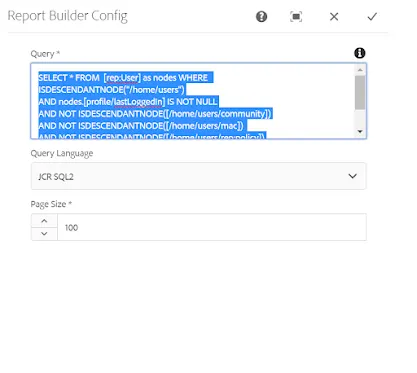 ACS Commons report builder