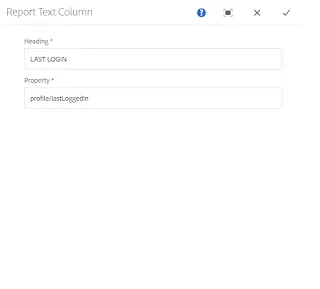 Report text column